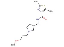 N-{[1-(3-methoxypropyl)pyrrolidin-3-yl]methyl}-2,5-dimethyl-1,3-thiazole-4-carboxamide