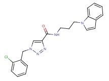 1-(2-chlorobenzyl)-N-[3-(1H-indol-1-yl)propyl]-1H-1,2,3-triazole-4-carboxamide