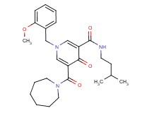 5-(1-azepanylcarbonyl)-1-(2-methoxybenzyl)-N-(3-methylbutyl)-4-oxo-1,4-dihydro-3-pyridinecarboxamide