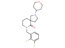 7-(2,3-difluorobenzyl)-2-(tetrahydro-2H-pyran-4-yl)-2,7-diazaspiro[4.5]decan-6-one