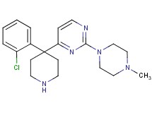 4-[4-(2-chlorophenyl)-4-piperidinyl]-2-(4-methyl-1-piperazinyl)pyrimidine dihydrochloride
