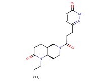 (4aS*,8aR*)-6-[3-(6-oxo-1,6-dihydropyridazin-3-yl)propanoyl]-1-propyloctahydro-1,6-naphthyridin-2(1H)-one
