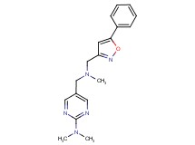 N,N-dimethyl-5-({methyl[(5-phenylisoxazol-3-yl)methyl]amino}methyl)pyrimidin-2-amine
