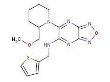 6-[2-(methoxymethyl)-1-piperidinyl]-N-(2-thienylmethyl)[1,2,5]oxadiazolo[3,4-b]pyrazin-5-amine