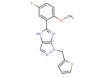 5-(5-fluoro-2-methoxyphenyl)-1-(2-thienylmethyl)-1,4-dihydroimidazo[4,5-c]pyrazole