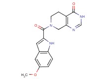 7-[(5-methoxy-1H-indol-2-yl)carbonyl]-5,6,7,8-tetrahydropyrido[3,4-d]pyrimidin-4(3H)-one