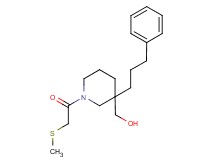 [1-[(methylthio)acetyl]-3-(3-phenylpropyl)-3-piperidinyl]methanol