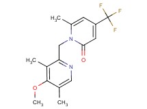 1-[(4-methoxy-3,5-dimethylpyridin-2-yl)methyl]-6-methyl-4-(trifluoromethyl)pyridin-2(1H)-one