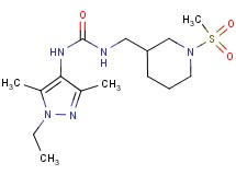 N-(1-ethyl-3,5-dimethyl-1H-pyrazol-4-yl)-N'-{[1-(methylsulfonyl)piperidin-3-yl]methyl}urea