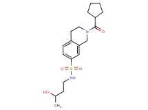2-(cyclopentylcarbonyl)-N-(3-hydroxybutyl)-1,2,3,4-tetrahydroisoquinoline-7-sulfonamide