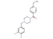 5-{[4-(3,4-dichlorobenzyl)piperazin-1-yl]carbonyl}-2-ethylpyrimidine