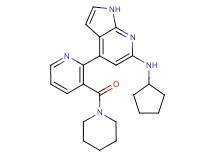 N-cyclopentyl-4-[3-(piperidin-1-ylcarbonyl)pyridin-2-yl]-1H-pyrrolo[2,3-b]pyridin-6-amine