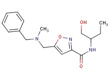 5-{[benzyl(methyl)amino]methyl}-N-[1-(hydroxymethyl)propyl]isoxazole-3-carboxamide