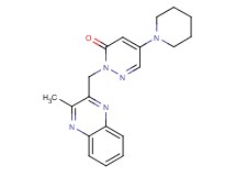 2-[(3-methylquinoxalin-2-yl)methyl]-5-piperidin-1-ylpyridazin-3(2H)-one