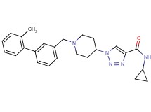 N-cyclopropyl-1-{1-[(2'-methyl-3-biphenylyl)methyl]-4-piperidinyl}-1H-1,2,3-triazole-4-carboxamide