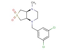 (4aS*,7aR*)-1-(3,5-dichlorobenzyl)-4-methyloctahydrothieno[3,4-b]pyrazine 6,6-dioxide