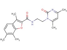 N-[2-(4,6-dimethyl-2-oxo-1(2H)-pyrimidinyl)ethyl]-3,6,7-trimethyl-1-benzofuran-2-carboxamide