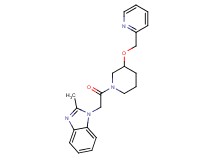 2-methyl-1-{2-oxo-2-[3-(2-pyridinylmethoxy)-1-piperidinyl]ethyl}-1H-benzimidazole
