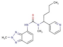 N-methyl-N'-(2-methyl-2H-1,2,3-benzotriazol-4-yl)-N-(1-pyridin-3-ylpentyl)urea
