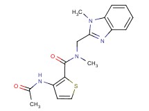3-(acetylamino)-N-methyl-N-[(1-methyl-1H-benzimidazol-2-yl)methyl]thiophene-2-carboxamide