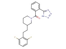3-[2-(2,6-difluorophenyl)ethyl]-1-[2-(1H-tetrazol-5-yl)benzoyl]piperidine