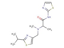 2-[[(2-isopropyl-1,3-thiazol-4-yl)methyl](methyl)amino]-N-1,3-thiazol-2-ylpropanamide