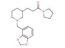 1-(1,3-benzodioxol-4-ylmethyl)-3-[3-oxo-3-(1-pyrrolidinyl)propyl]piperidine
