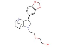 2-{2-[(2R*,3S*,6R*)-3-(1,3-benzodioxol-5-yl)-1,5-diazatricyclo[5.2.2.0~2,6~]undec-5-yl]ethoxy}ethanol
