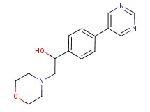 2-morpholin-4-yl-1-(4-pyrimidin-5-ylphenyl)ethanol