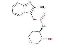 N-[rel-(3R,4R)-3-hydroxy-4-piperidinyl]-2-(2-methylimidazo[1,2-a]pyridin-3-yl)acetamide dihydrochloride