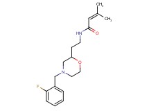 N-{2-[4-(2-fluorobenzyl)morpholin-2-yl]ethyl}-3-methylbut-2-enamide