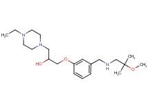 1-(4-ethyl-1-piperazinyl)-3-(3-{[(2-methoxy-2-methylpropyl)amino]methyl}phenoxy)-2-propanol