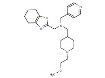 1-[1-(2-methoxyethyl)-4-piperidinyl]-N-(4-pyridinylmethyl)-N-(4,5,6,7-tetrahydro-1,3-benzothiazol-2-ylmethyl)methanamine