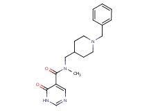 N-[(1-benzyl-4-piperidinyl)methyl]-N-methyl-6-oxo-1,6-dihydro-5-pyrimidinecarboxamide