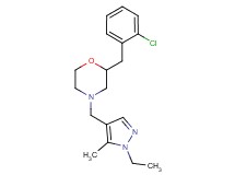 2-(2-chlorobenzyl)-4-[(1-ethyl-5-methyl-1H-pyrazol-4-yl)methyl]morpholine