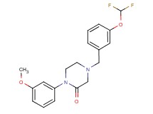 4-[3-(difluoromethoxy)benzyl]-1-(3-methoxyphenyl)-2-piperazinone