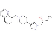 1-{4-[1-(quinolin-8-ylmethyl)-1,2,3,6-tetrahydropyridin-4-yl]-1H-pyrazol-1-yl}butan-2-ol