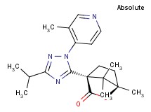 (1R,4S)-4-[3-isopropyl-1-(3-methylpyridin-4-yl)-1H-1,2,4-triazol-5-yl]-1,7,7-trimethyl-2-oxabicyclo[2.2.1]heptan-3-one