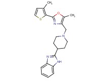 2-(1-{[5-methyl-2-(3-methyl-2-thienyl)-1,3-oxazol-4-yl]methyl}-4-piperidinyl)-1H-benzimidazole