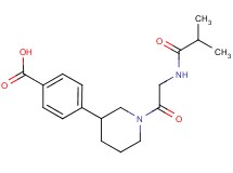 4-[1-(N-isobutyrylglycyl)piperidin-3-yl]benzoic acid