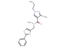 N,3-dimethyl-N-[(2-phenyl-1,3-thiazol-4-yl)methyl]-1-propyl-1H-pyrazole-4-carboxamide