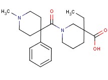 3-ethyl-1-[(1-methyl-4-phenyl-4-piperidinyl)carbonyl]-3-piperidinecarboxylic acid