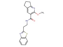 N-[2-(1,3-benzothiazol-2-yl)ethyl]-2-methoxy-6,7-dihydro-5H-cyclopenta[b]pyridine-3-carboxamide