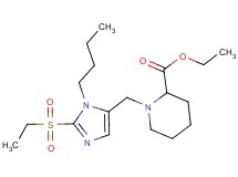 ethyl 1-{[1-butyl-2-(ethylsulfonyl)-1H-imidazol-5-yl]methyl}-2-piperidinecarboxylate