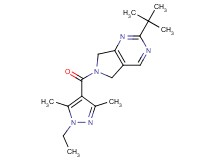 2-tert-butyl-6-[(1-ethyl-3,5-dimethyl-1H-pyrazol-4-yl)carbonyl]-6,7-dihydro-5H-pyrrolo[3,4-d]pyrimidine