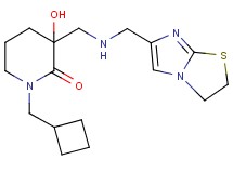 1-(cyclobutylmethyl)-3-{[(2,3-dihydroimidazo[2,1-b][1,3]thiazol-6-ylmethyl)amino]methyl}-3-hydroxy-2-piperidinone
