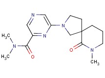 N,N-dimethyl-6-(7-methyl-6-oxo-2,7-diazaspiro[4.5]dec-2-yl)-2-pyrazinecarboxamide