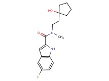 5-fluoro-N-[2-(1-hydroxycyclopentyl)ethyl]-N-methyl-1H-indole-2-carboxamide