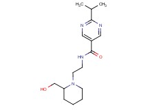 N-{2-[2-(hydroxymethyl)piperidin-1-yl]ethyl}-2-isopropylpyrimidine-5-carboxamide
