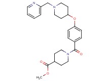 methyl 1-(4-{[1-(2-pyridinylmethyl)-4-piperidinyl]oxy}benzoyl)-4-piperidinecarboxylate